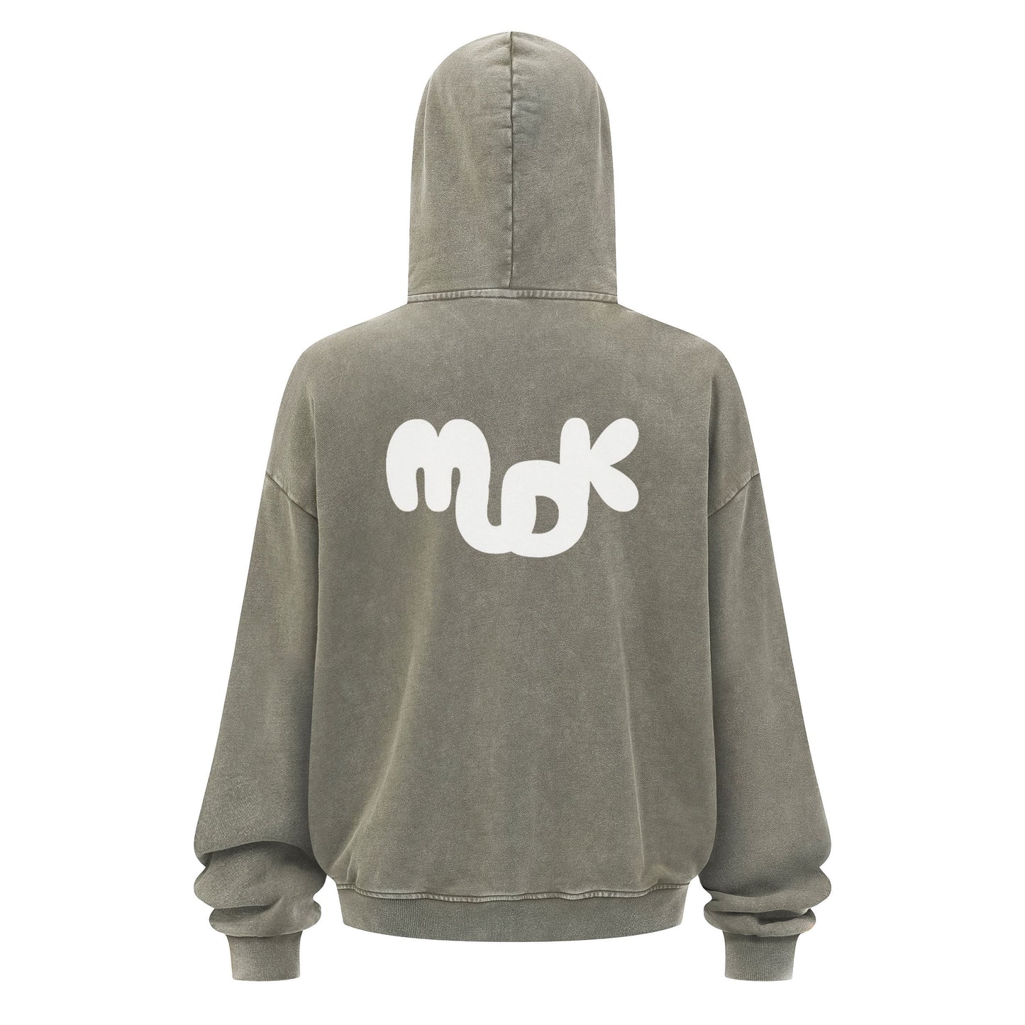 HALO Zipped Hoodie Gray Green MUDIK - Stand out. Stay true.
