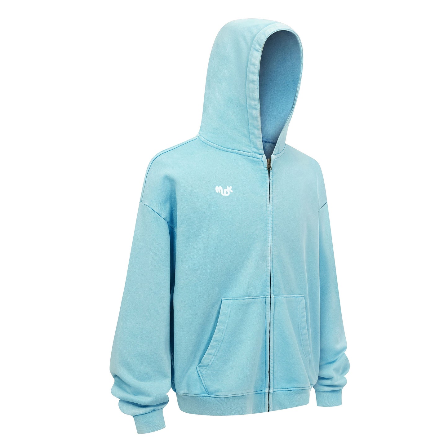 HALO Zipped Hoodie Sky Green MUDIK - Stand out. Stay true.