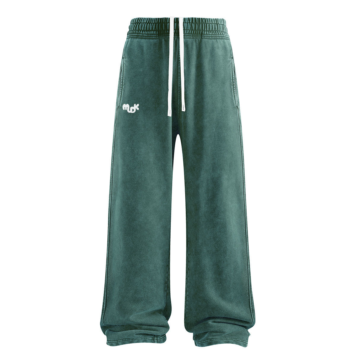 HALO Wide Leg Joggers Green MUDIK - Stand out. Stay true.