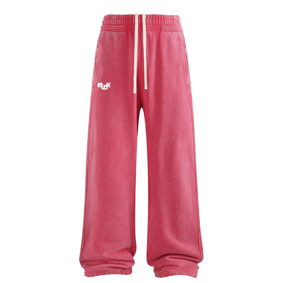 HALO Wide Leg Joggers Coral Red MUDIK - Stand out. Stay true.