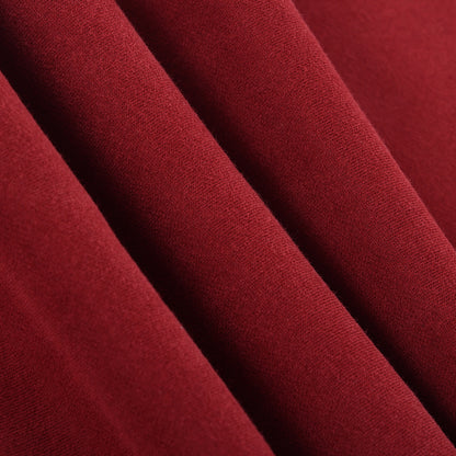 ECLIPSE Wide-leg Fleece Trousers Dark Red