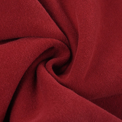 ECLIPSE Wide-leg Fleece Trousers Dark Red