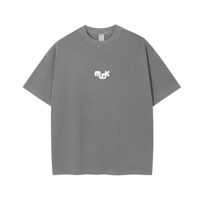 DORA Waffle T-shirt Mid-gray