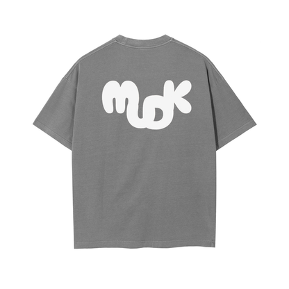 DORA Waffle T-shirt Mid-gray