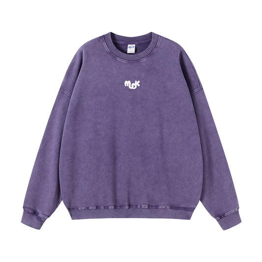 DUNE Batik Pullover Jumper Dark Purple