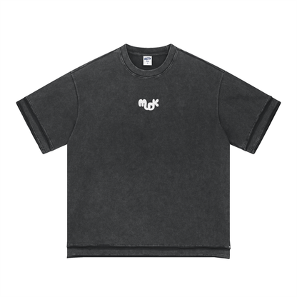 ECHO Baggy Oversized T-shirt Batik Black MUDIK - Stand out. Stay true.