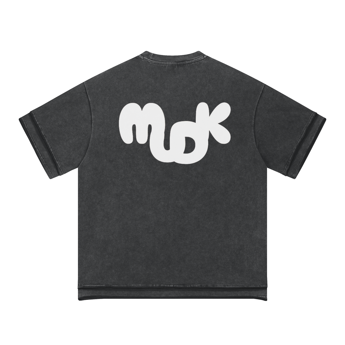 ECHO Baggy Oversized T-shirt Batik Black MUDIK - Stand out. Stay true.
