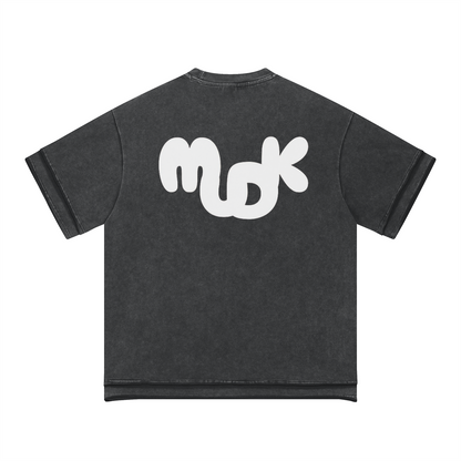 ECHO Baggy Oversized T-shirt Batik Black MUDIK - Stand out. Stay true.