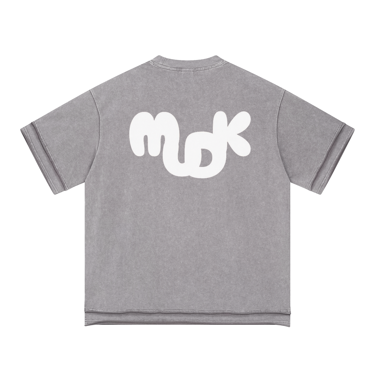 ECHO Baggy Oversized T-shirt Medium Ash MUDIK - Stand out. Stay true.
