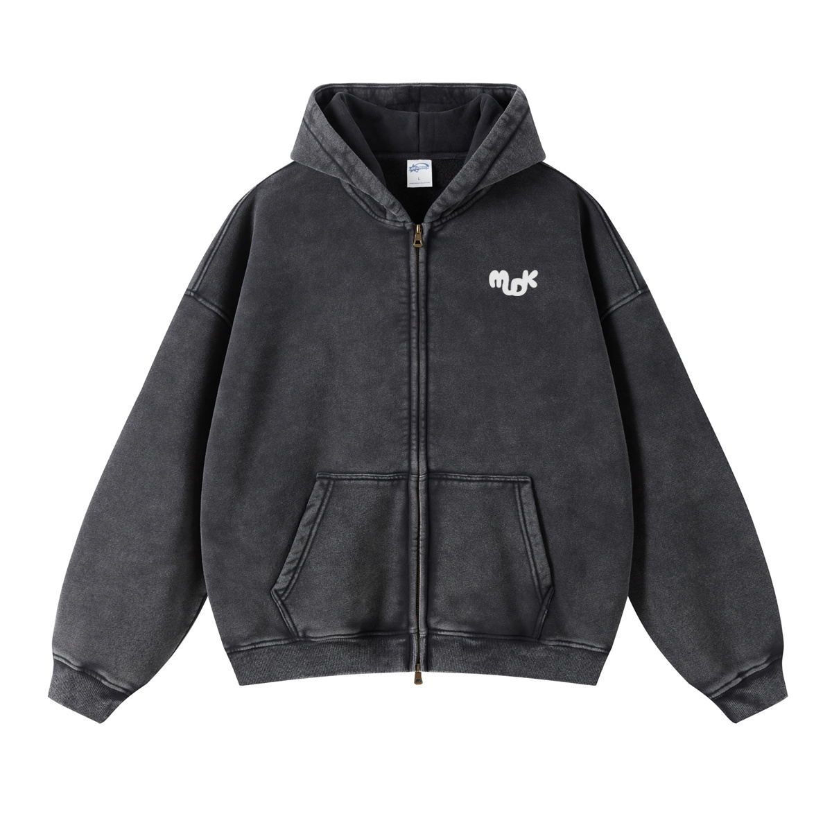 ECLIPSE Distressed Hooded Sweatshirt Black MUDIK - Stand out. Stay true.