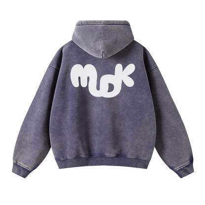 ECLIPSE Distressed Hooded Sweatshirt Dark Blue MUDIK - Stand out. Stay true.