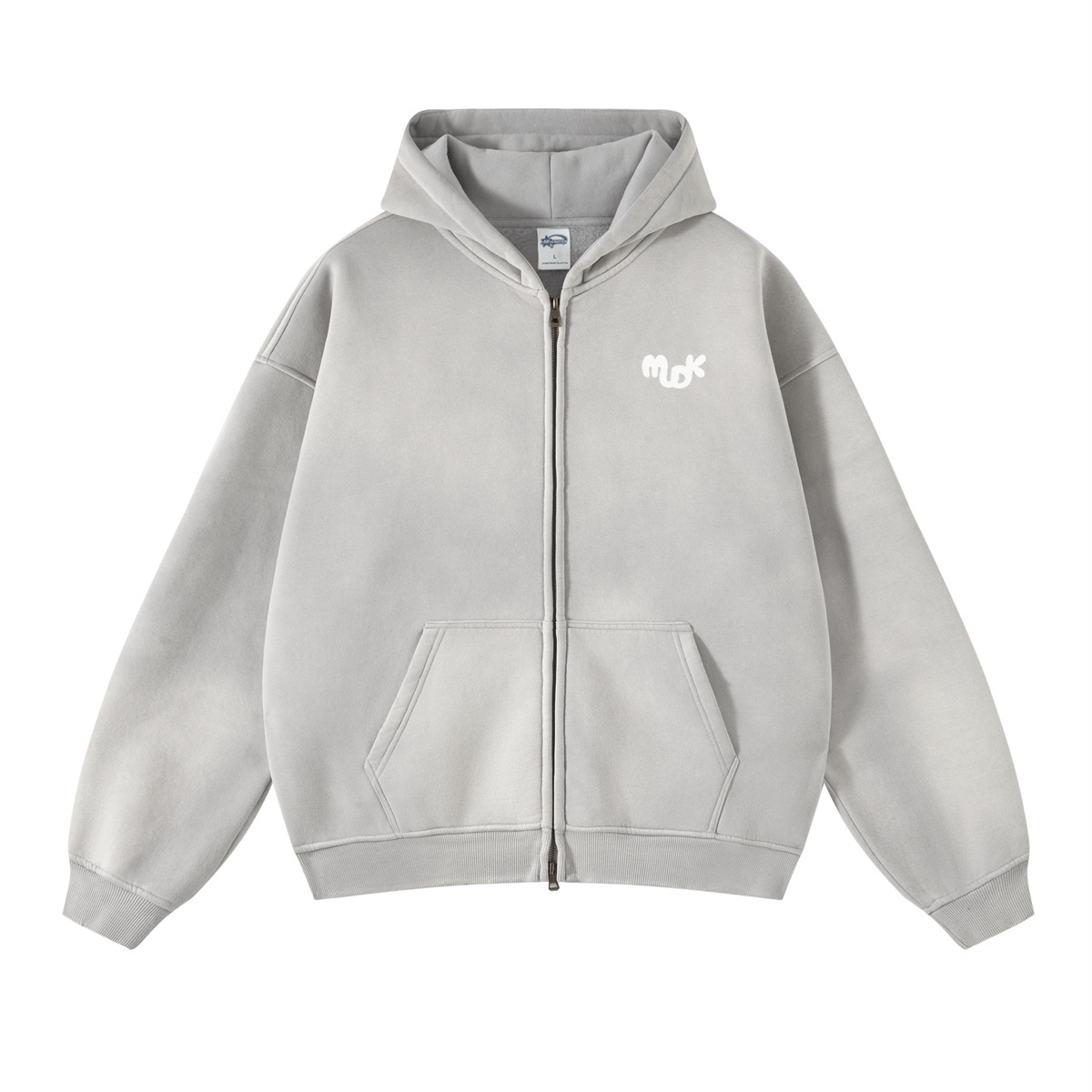 ECLIPSE Distressed Hooded Sweatshirt Gray MUDIK - Stand out. Stay true.