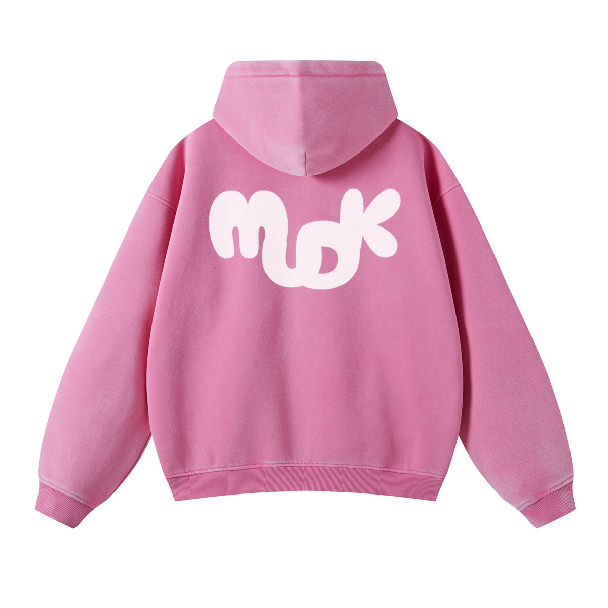 ECLIPSE Distressed Hooded Sweatshirt Pink MUDIK - Stand out. Stay true.