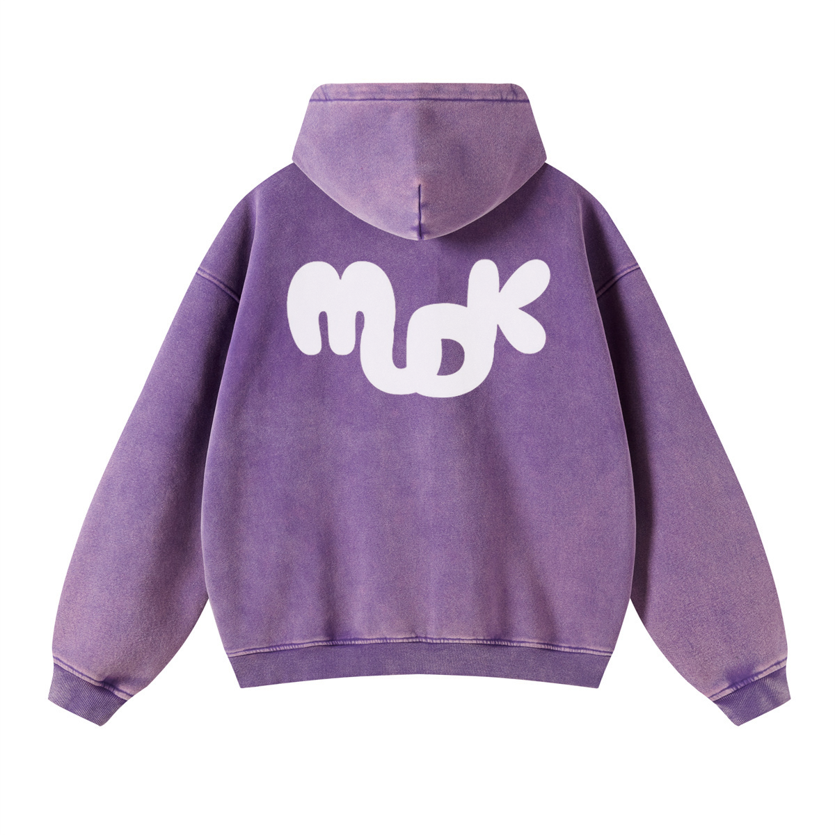 ECLIPSE Distressed Hooded Sweatshirt Purple MUDIK - Stand out. Stay true.