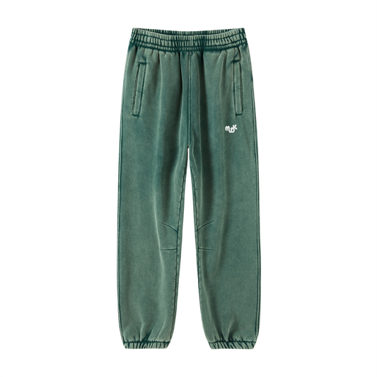 ECLIPSE Distressed Joggers Green MUDIK - Stand out. Stay true.