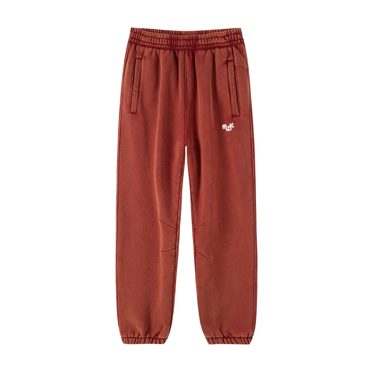 ECLIPSE Distressed Joggers Coral Red MUDIK - Stand out. Stay true.