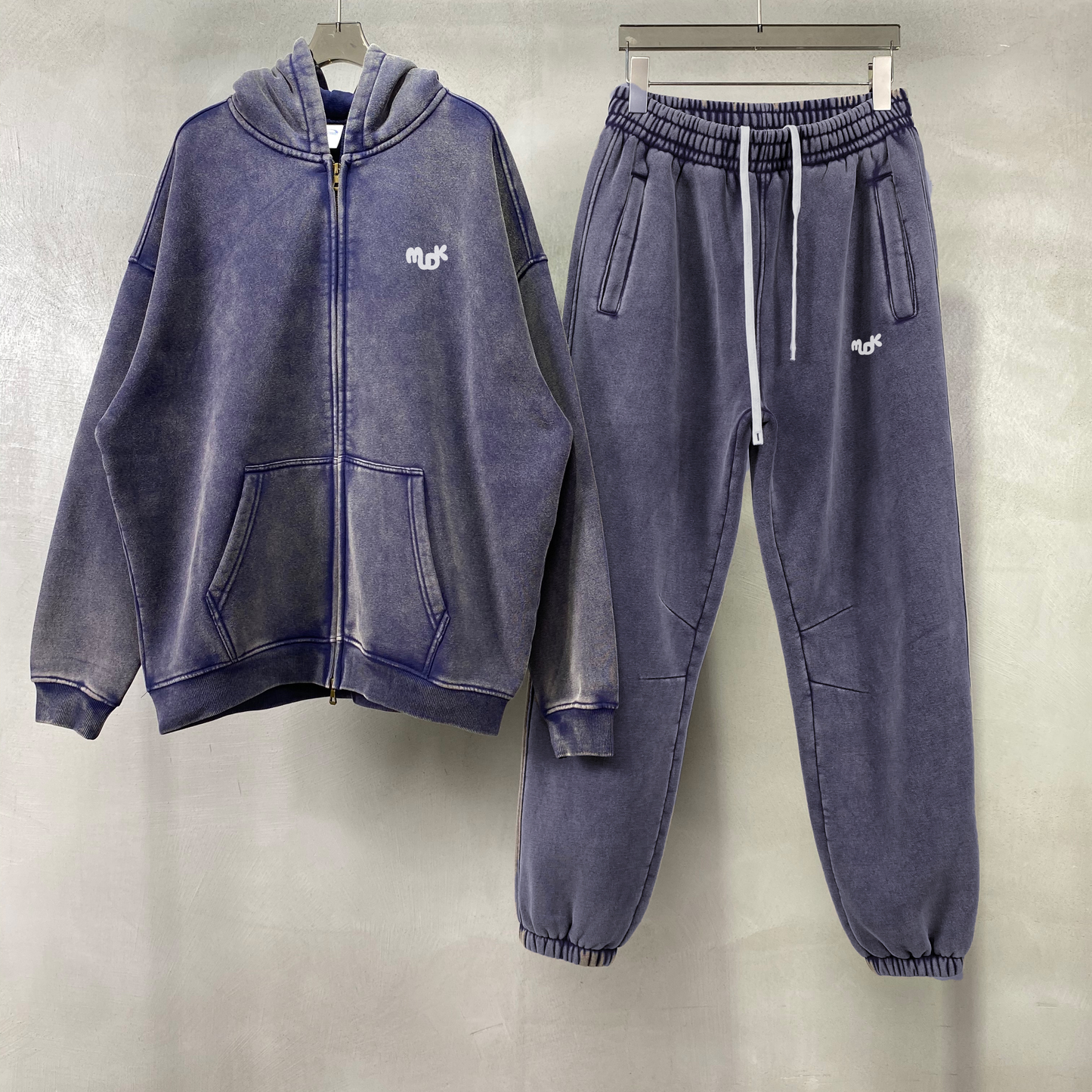 ECLIPSE Distressed Tracksuit Set Dark Blue MUDIK - Stand out. Stay true.