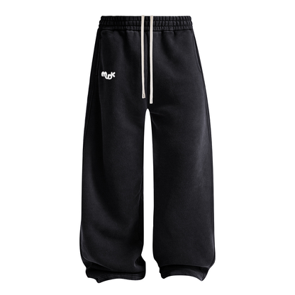 ECLIPSE Wide-leg Fleece Trousers Black MUDIK - Stand out. Stay true.