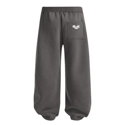 ECLIPSE Wide-leg Fleece Trousers Dark Gray MUDIK - Stand out. Stay true.