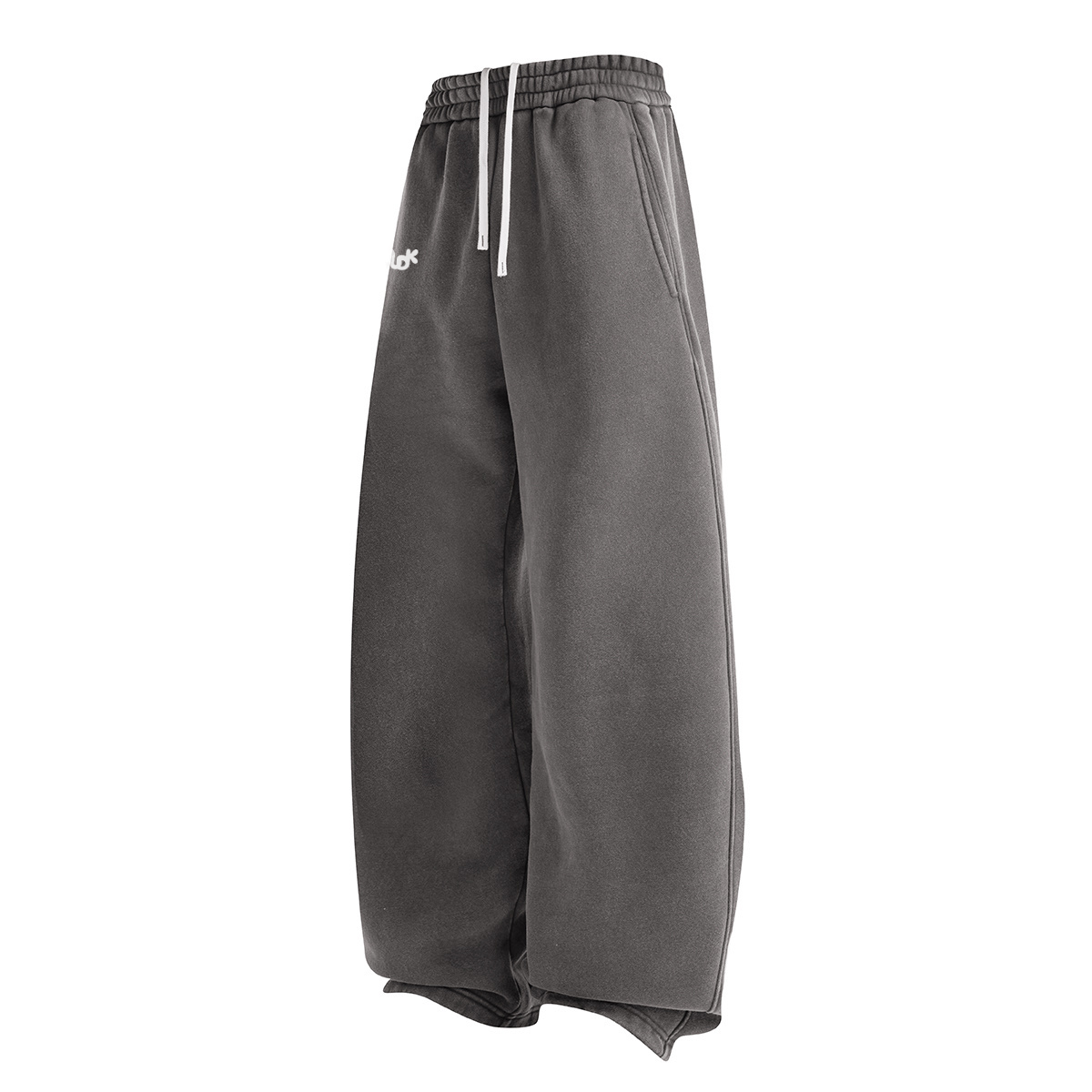 ECLIPSE Wide-leg Fleece Trousers Dark Gray MUDIK - Stand out. Stay true.