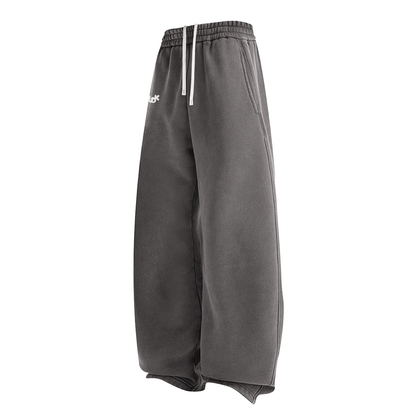 ECLIPSE Wide-leg Fleece Trousers Dark Gray MUDIK - Stand out. Stay true.