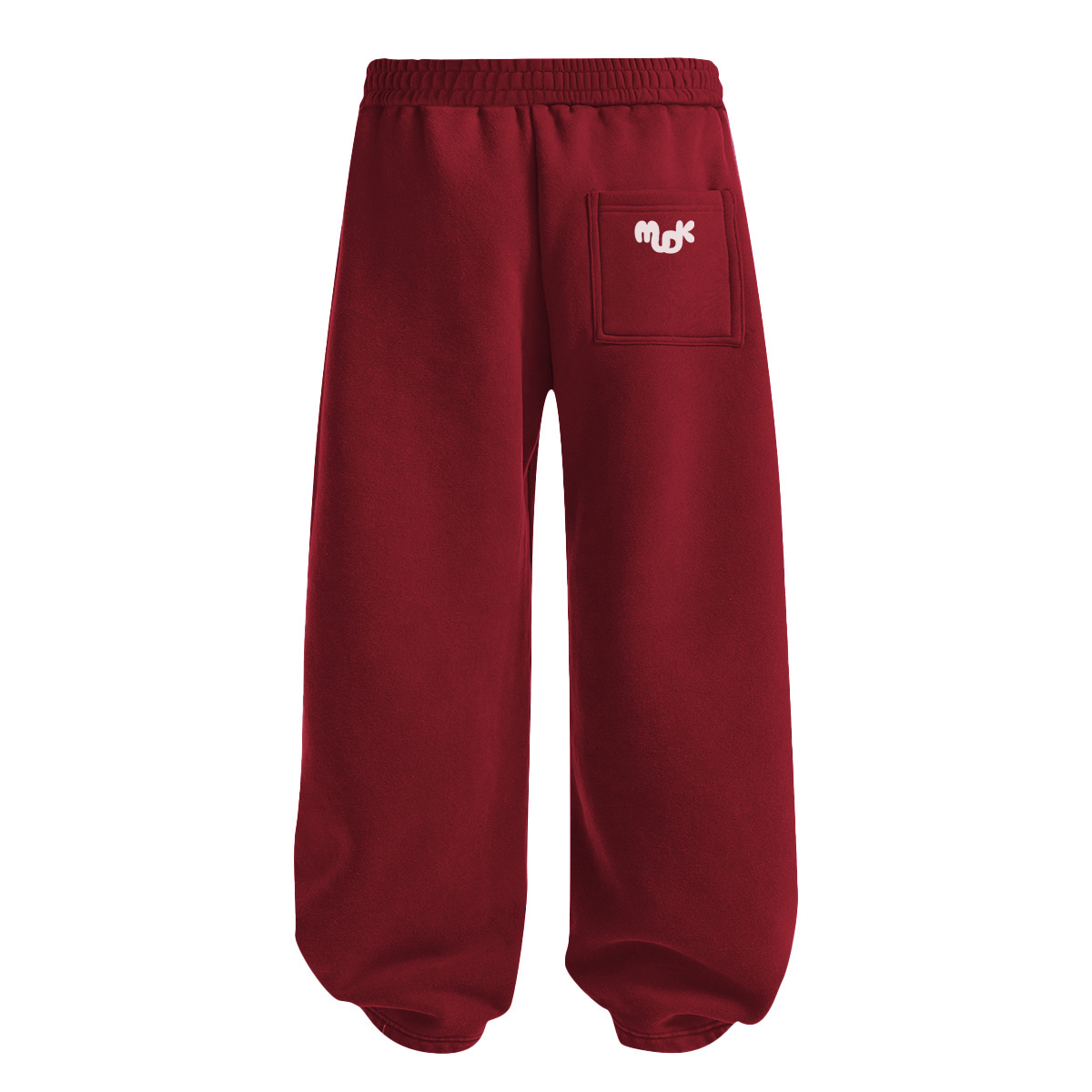 ECLIPSE Wide-leg Fleece Trousers Dark Red MUDIK - Stand out. Stay true.