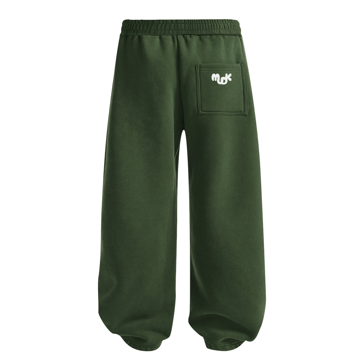 ECLIPSE Wide-leg Fleece Trousers Green MUDIK - Stand out. Stay true.
