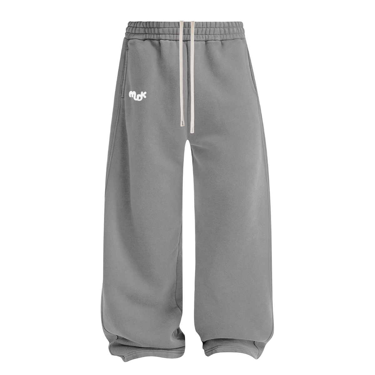 ECLIPSE Wide-leg Fleece Trousers Gray MUDIK - Stand out. Stay true.