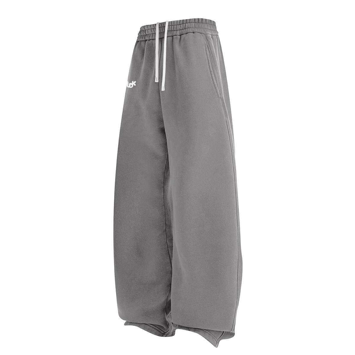 ECLIPSE Wide-leg Fleece Trousers Gray MUDIK - Stand out. Stay true.