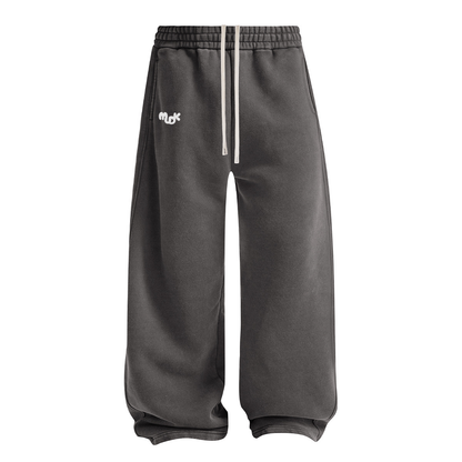 ECLIPSE Wide-leg Fleece Trousers Dark Gray MUDIK - Stand out. Stay true.