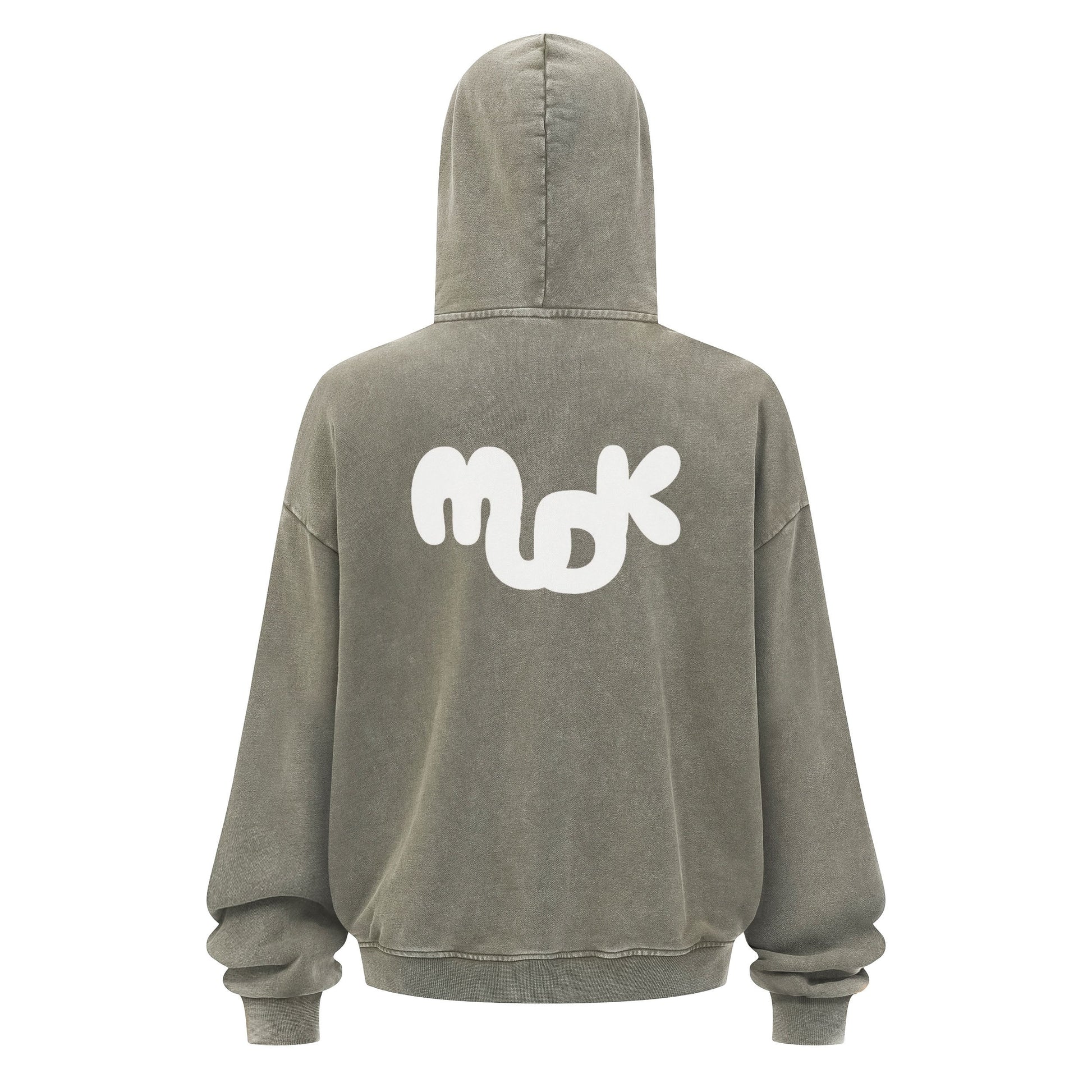 HALO Zipped Hoodie Gray Green MUDIK - Stand out. Stay true.