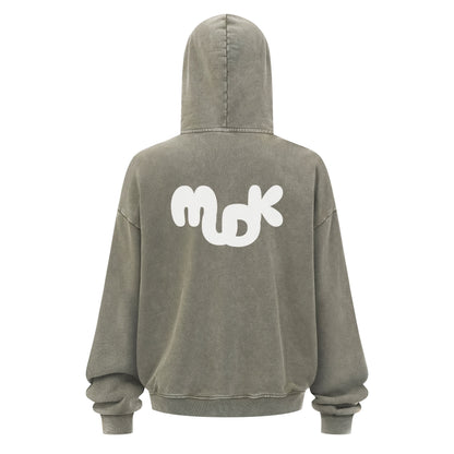 HALO Zipped Hoodie Gray Green MUDIK - Stand out. Stay true.
