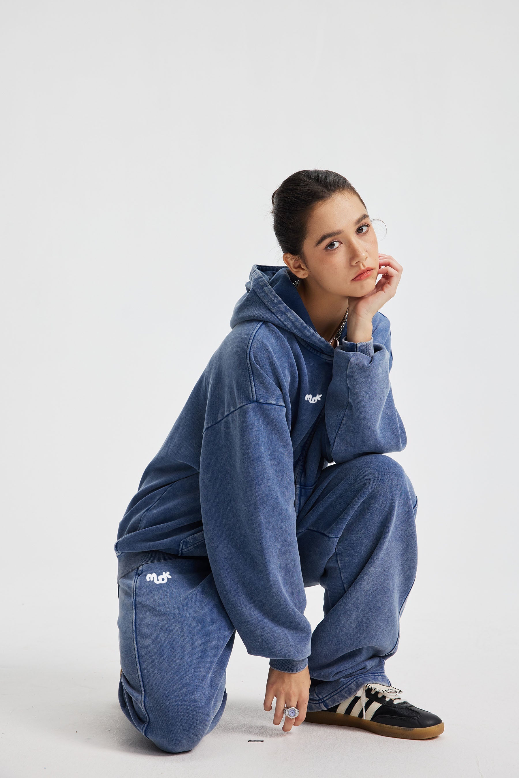 HALO Zipped Hoodie Blue MUDIK - Stand out. Stay true.