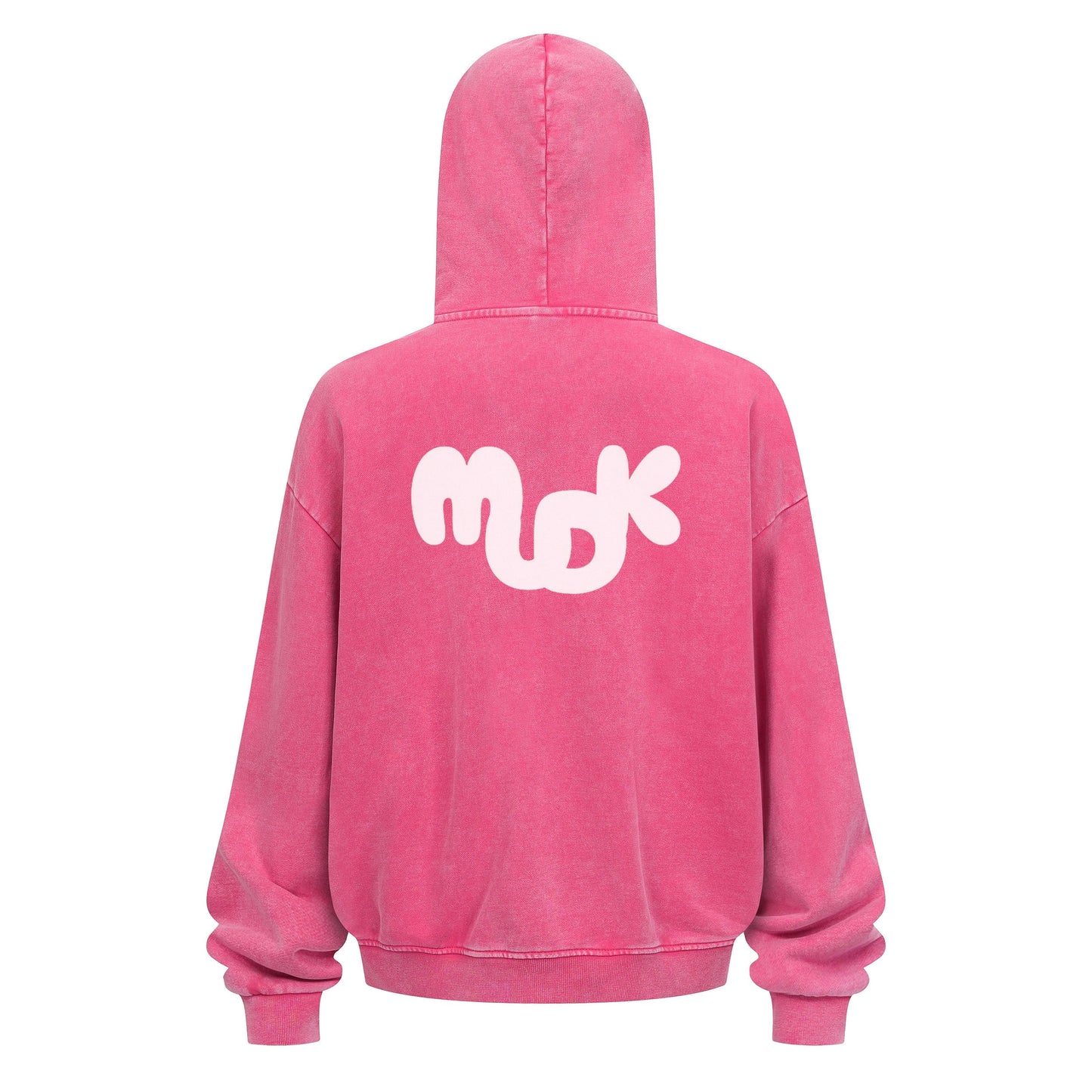 HALO Zipped Hoodie Coral Red MUDIK - Stand out. Stay true.
