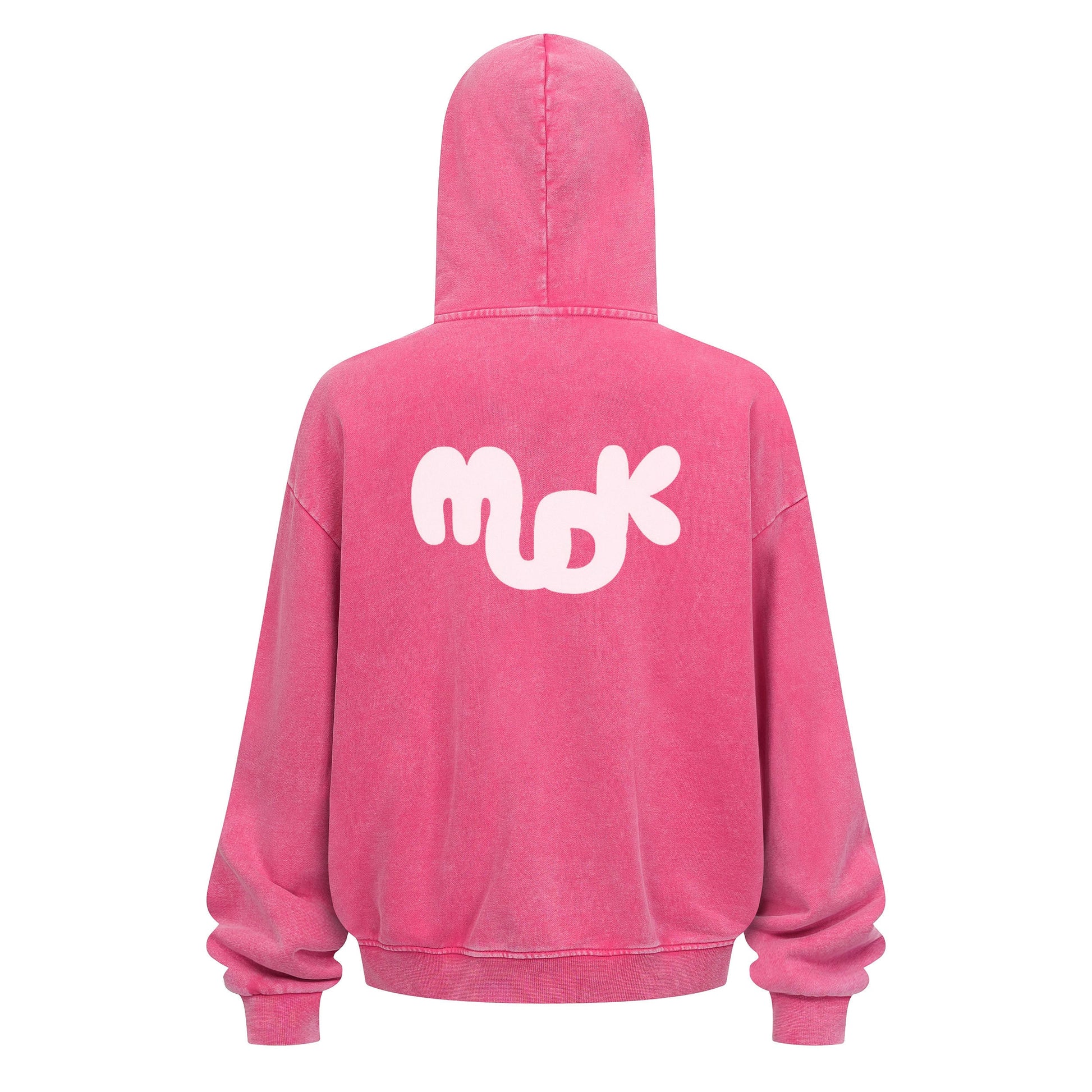 HALO Zipped Hoodie Coral Red MUDIK - Stand out. Stay true.