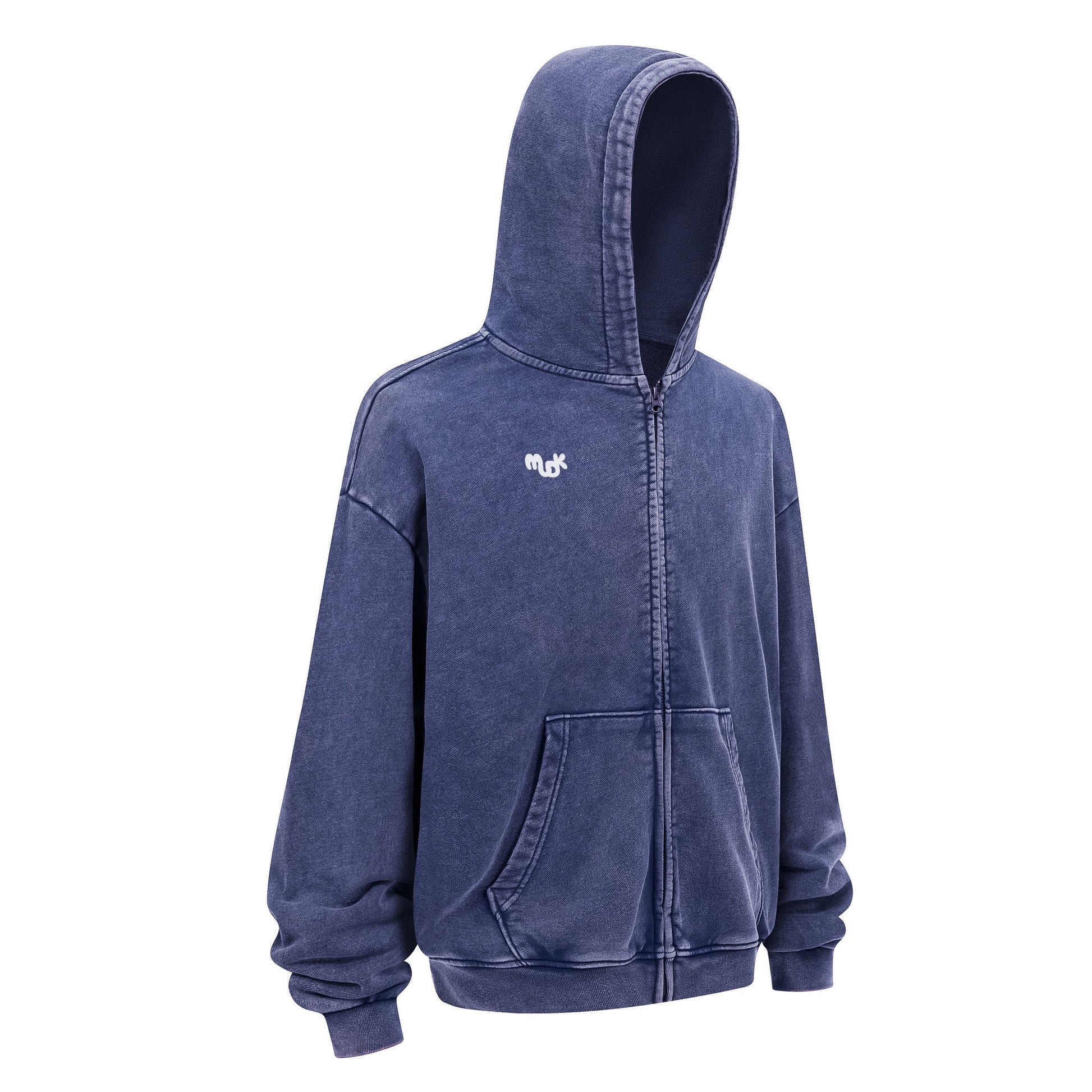 HALO Zipped Hoodie Blue - MUDIK - Stand out. Stay true.