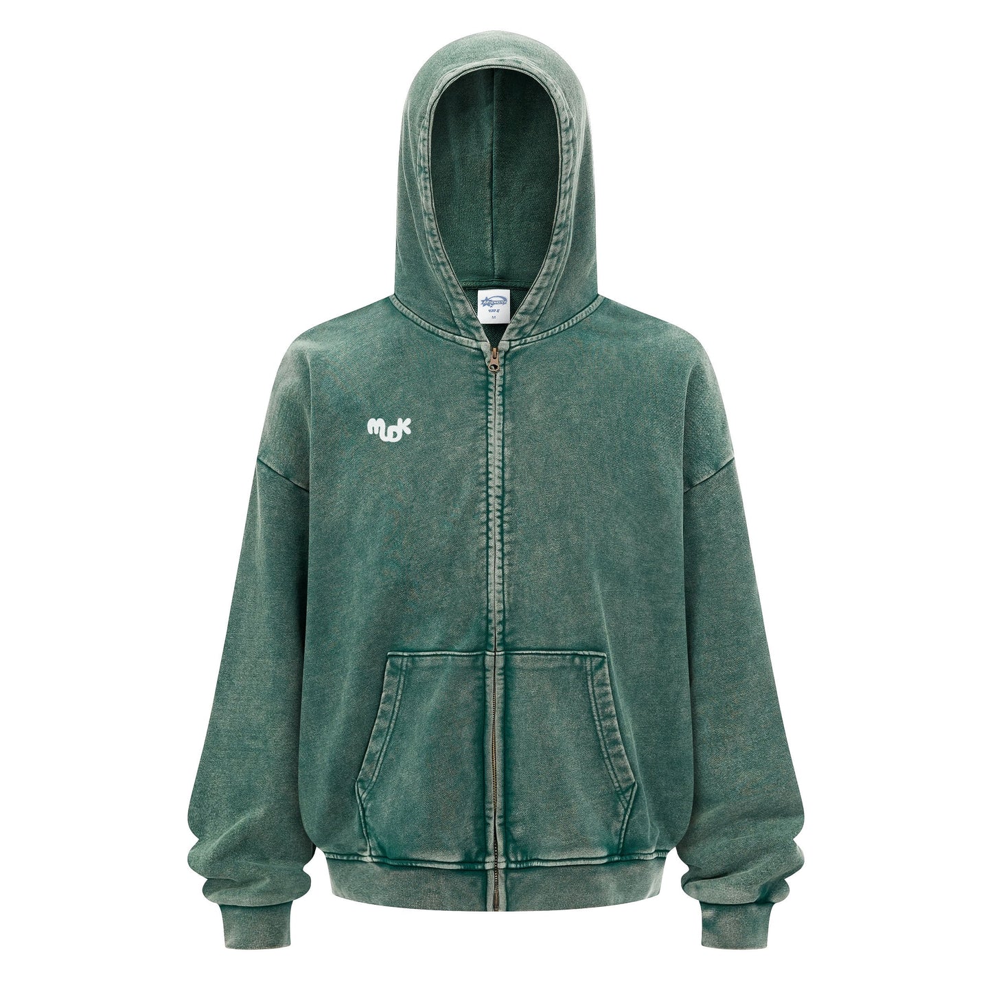 HALO Zipped Hoodie Green MUDIK - Stand out. Stay true.