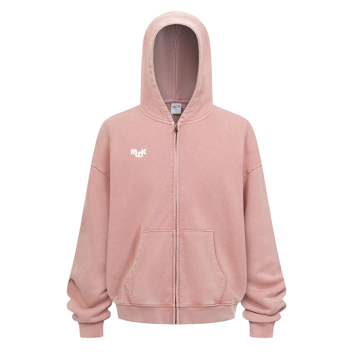 HALO Zipped Hoodie Pink MUDIK - Stand out. Stay true.