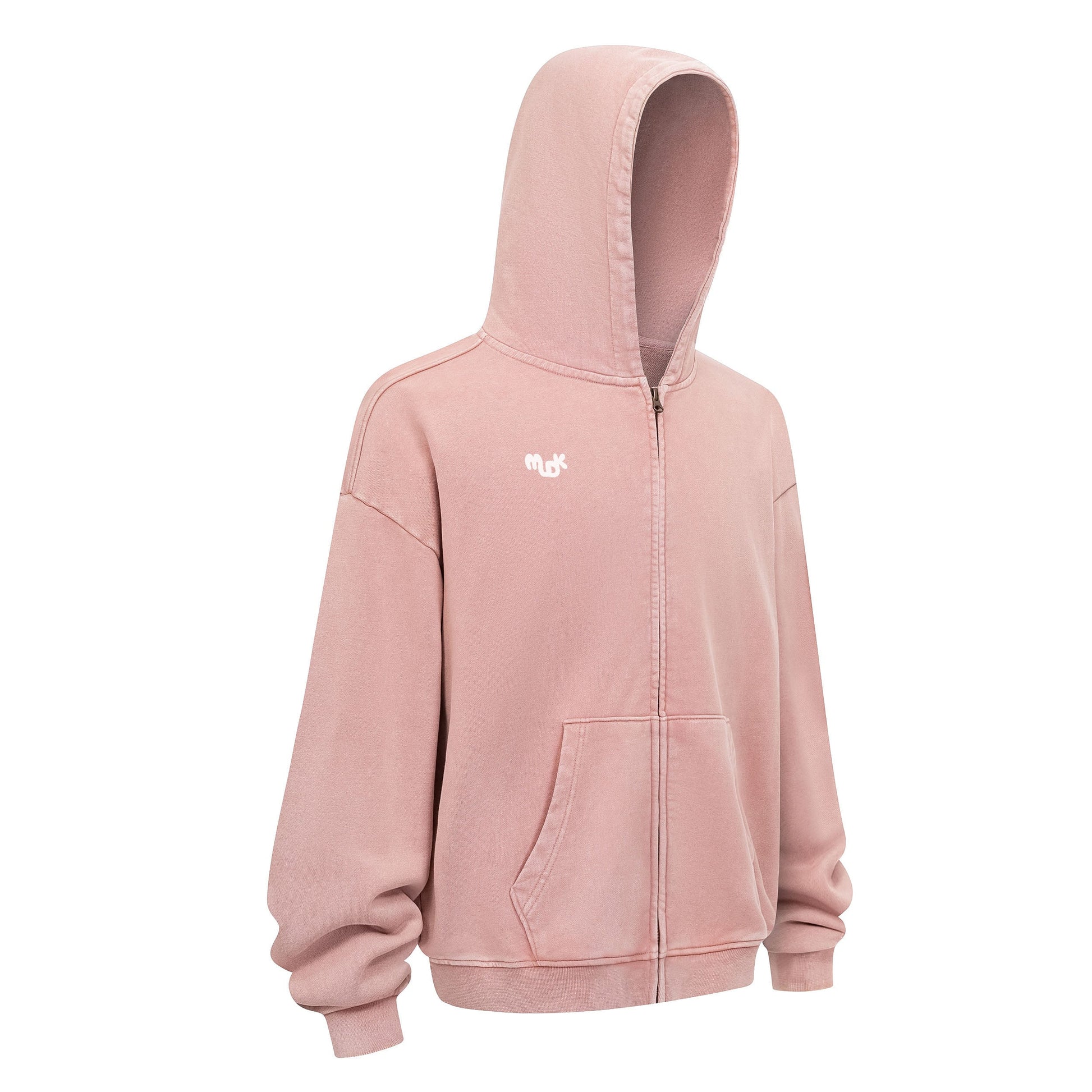 HALO Zipped Hoodie Pink MUDIK - Stand out. Stay true.