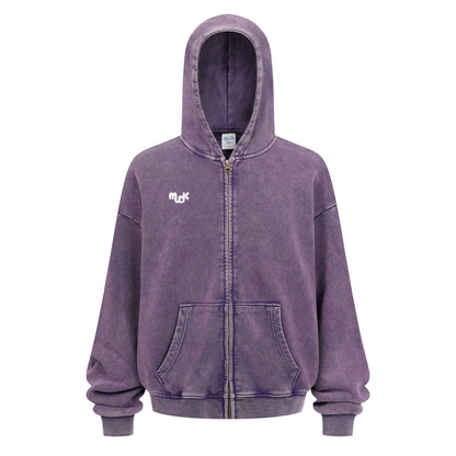 HALO Zipped Hoodie Purple MUDIK - Stand out. Stay true.