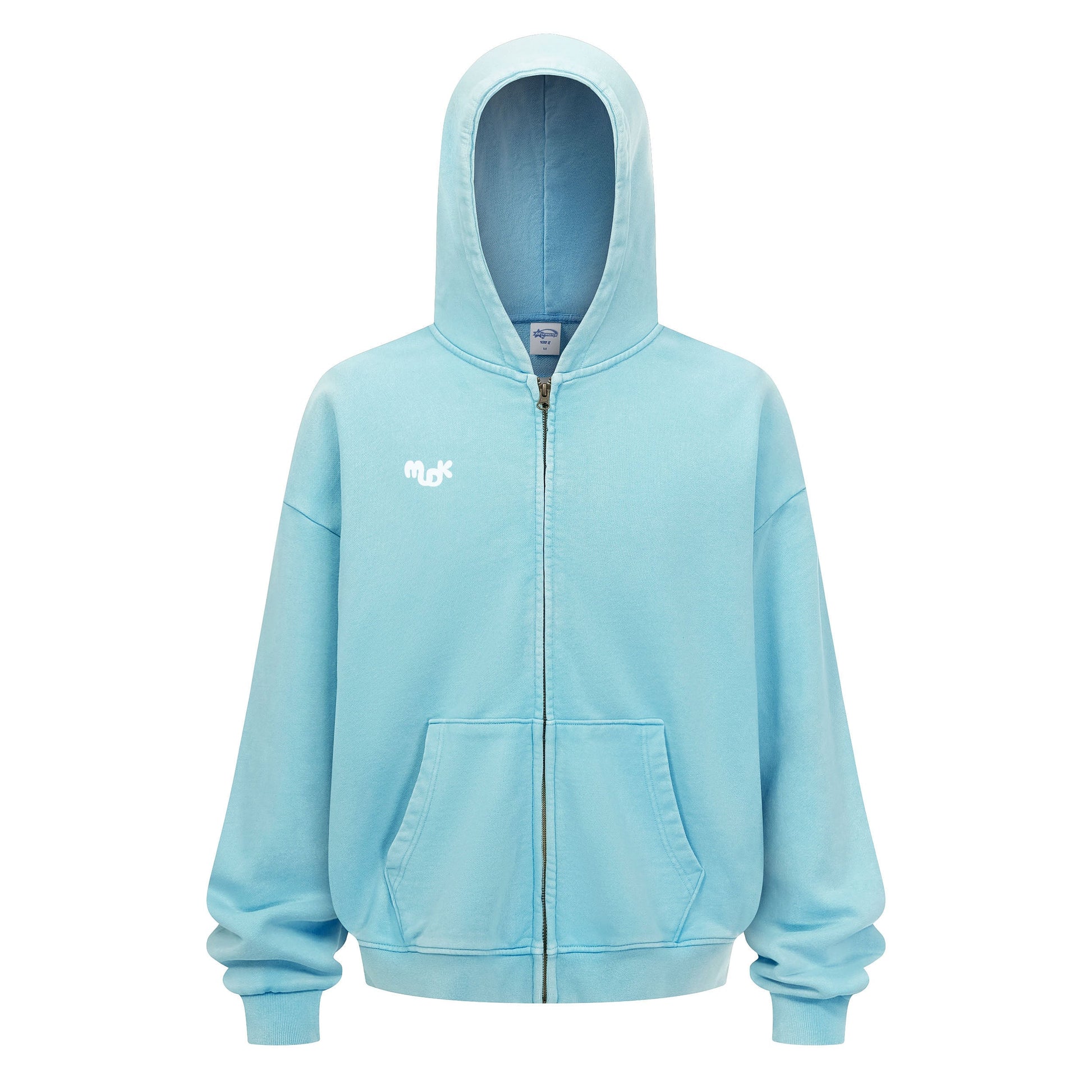 HALO Zipped Hoodie  Sky Green MUDIK - Stand out. Stay true.