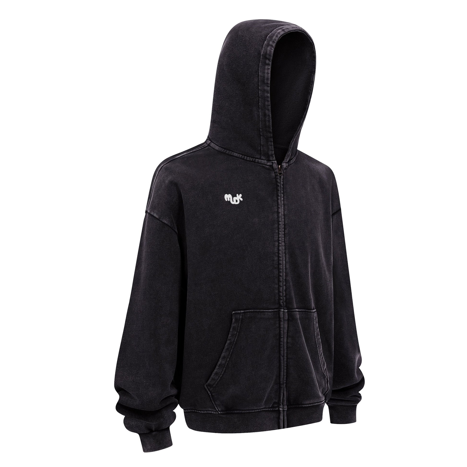HALO Zipped Hoodie Black MUDIK - Stand out. Stay true.