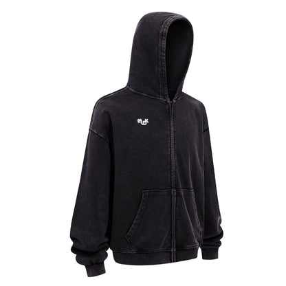 HALO Zipped Hoodie Black MUDIK - Stand out. Stay true.
