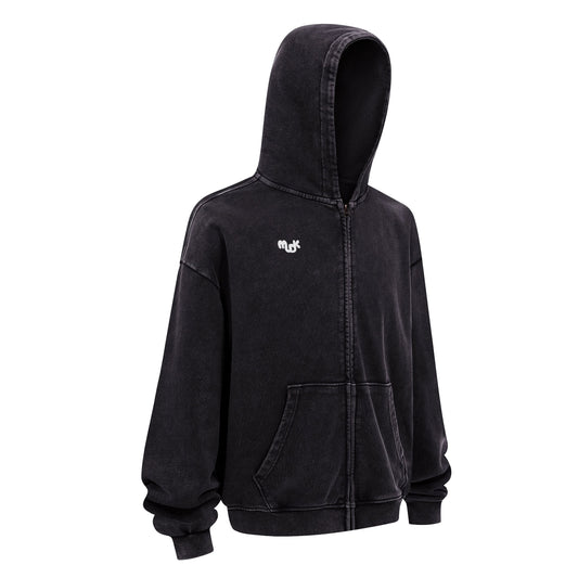 HALO Zipped Hoodie Black MUDIK - Stand out. Stay true.