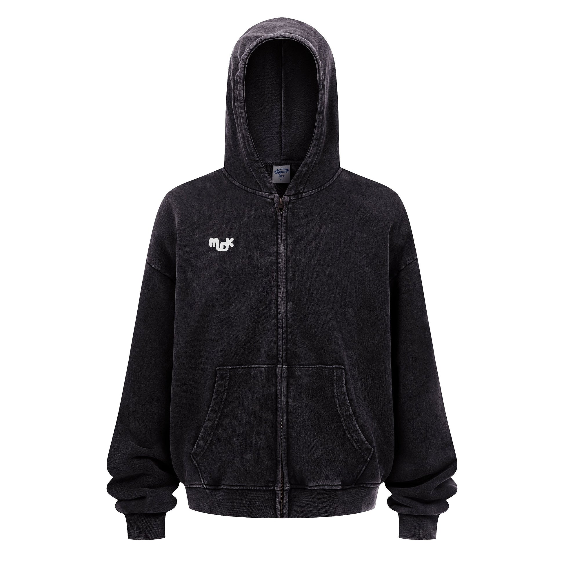 HALO Zipped Hoodie Black MUDIK - Stand out. Stay true.