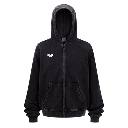 HALO Zipped Hoodie Black MUDIK - Stand out. Stay true.
