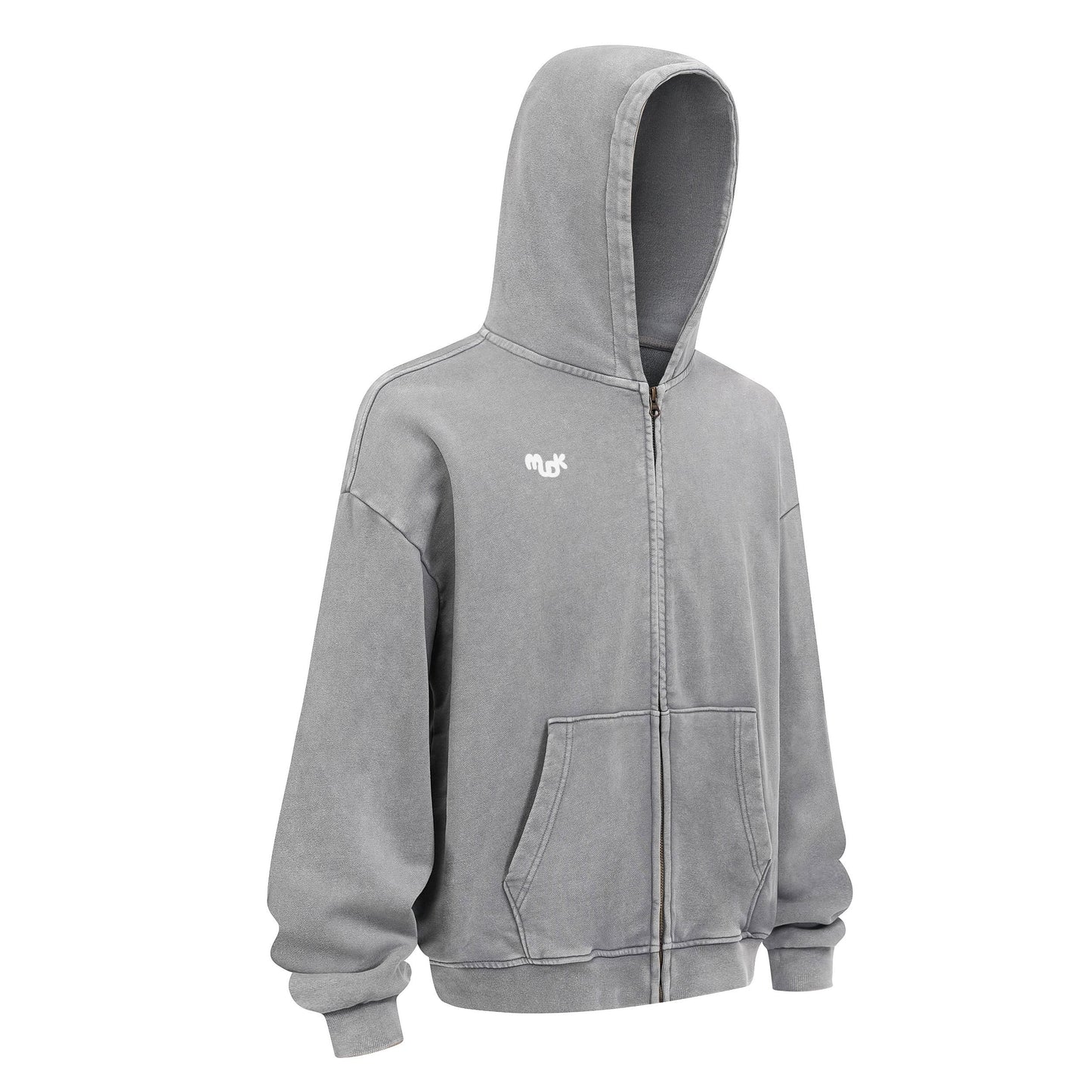 HALO Zipped Hoodie Gray MUDIK - Stand out. Stay true.