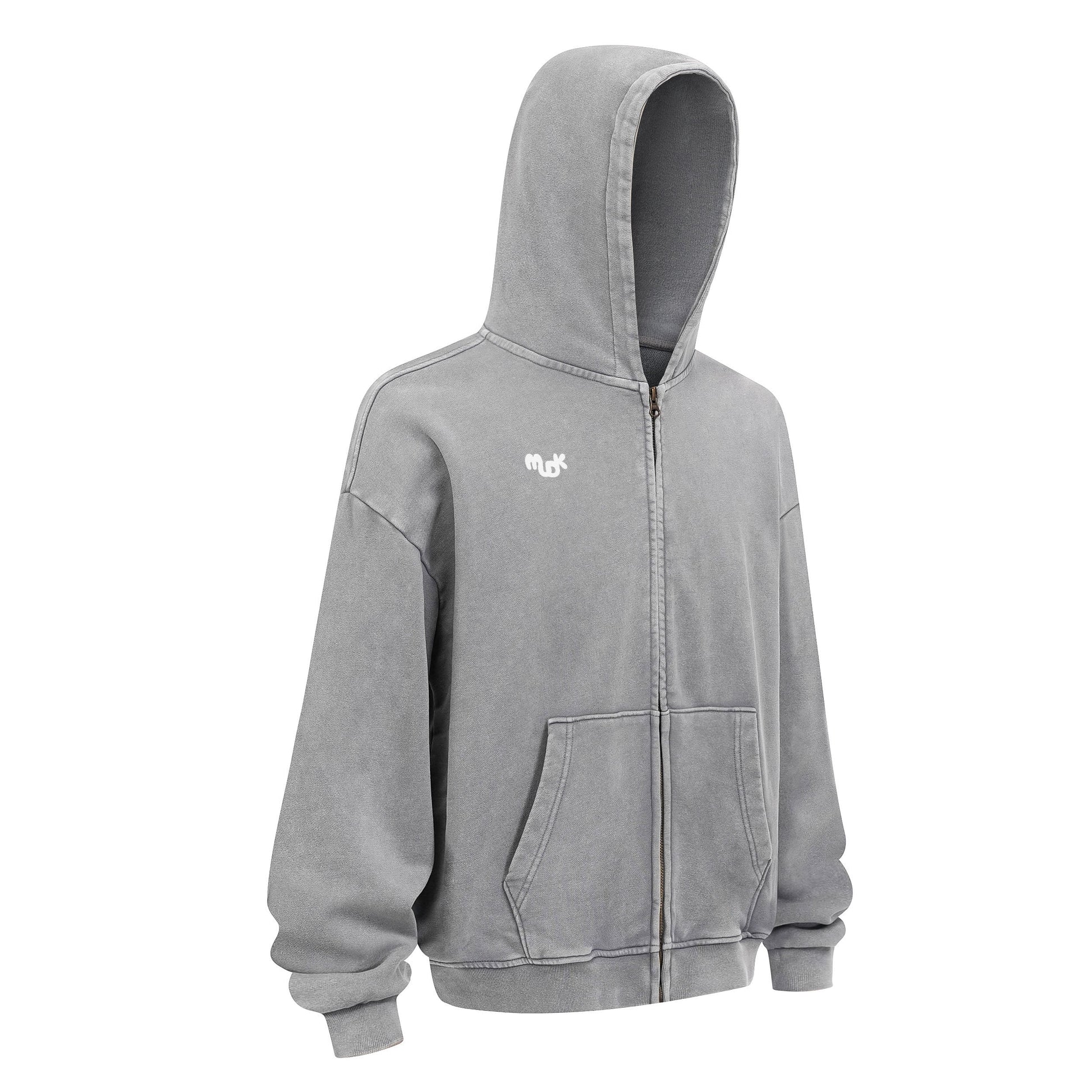 HALO Zipped Hoodie Gray MUDIK - Stand out. Stay true.
