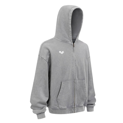 HALO Zipped Hoodie Gray MUDIK - Stand out. Stay true.