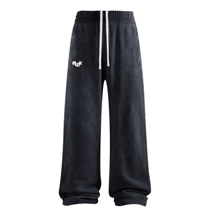 HALO Wide Leg Joggers Black MUDIK - Stand out. Stay true.